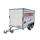 Aanhanger met huif (enkelasser) | 500 kg