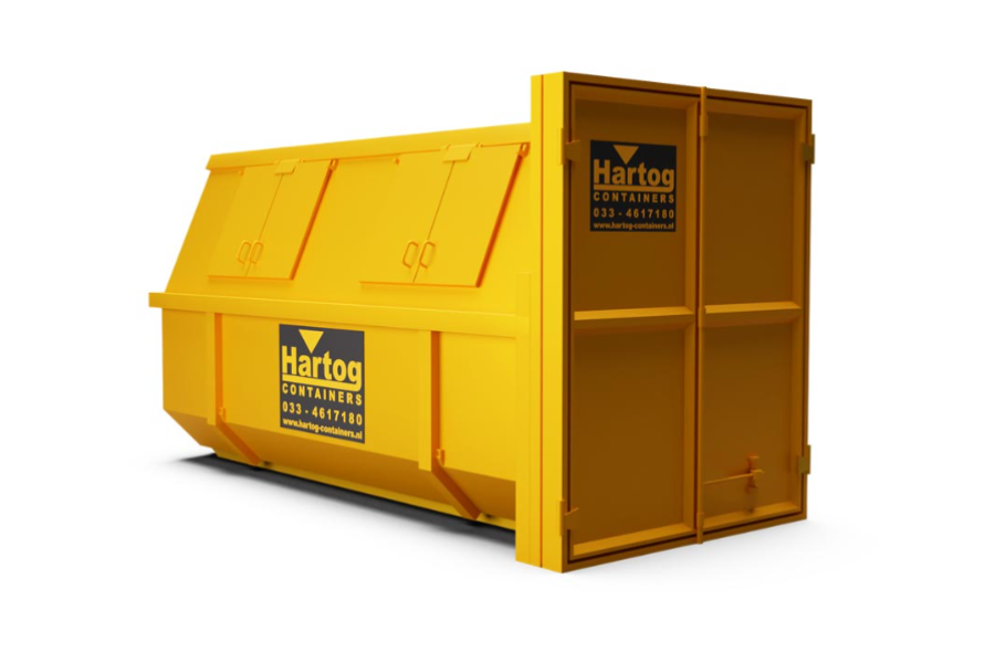 10m³ Gesloten tuin- en groenafvalcontainer - Hartog Containers - 1