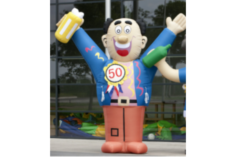 Abraham opblaaspop - Edwin Smulders Verhuur & Foodtruck - 1