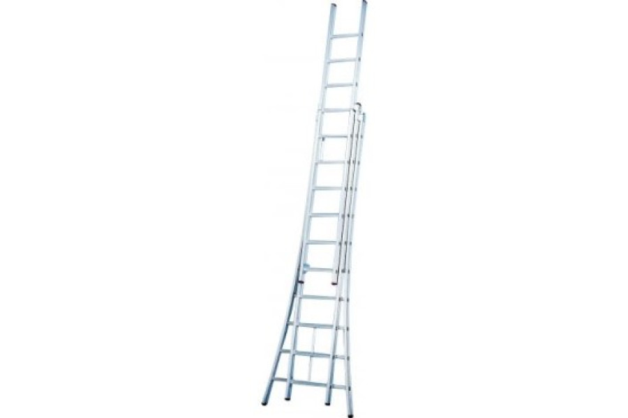 3-delige ladder 14 treden - Jansen Materialen BV - 1