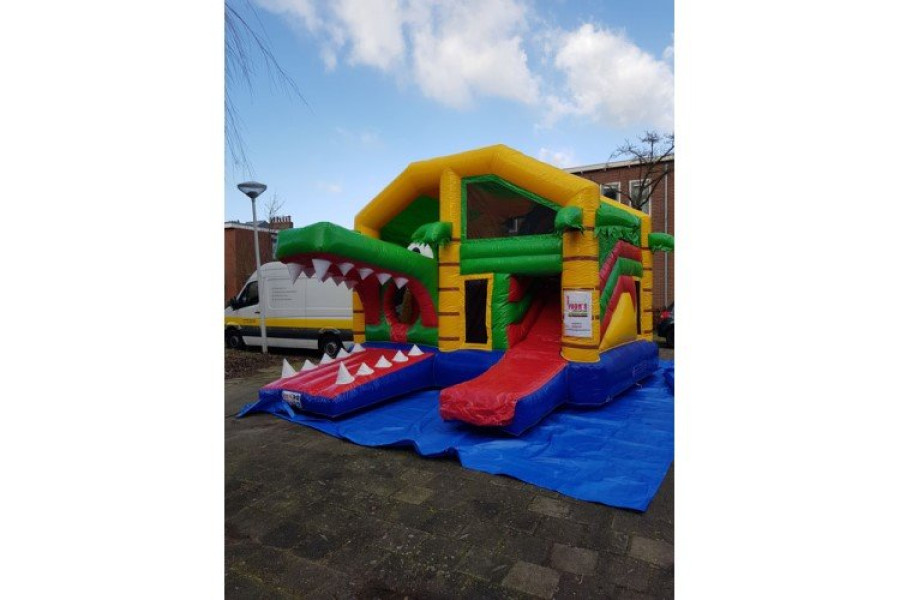 Multiplay springkussen | Krokodil - Yvons springkussenverhuur - 1