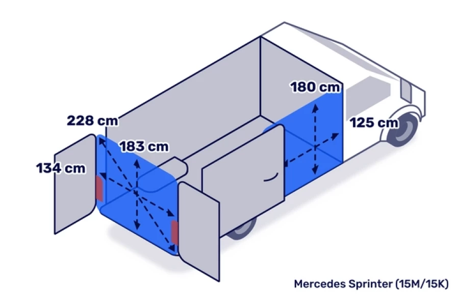 Bestelbus 15m3 met laadklep - Diks Autoverhuur - 2