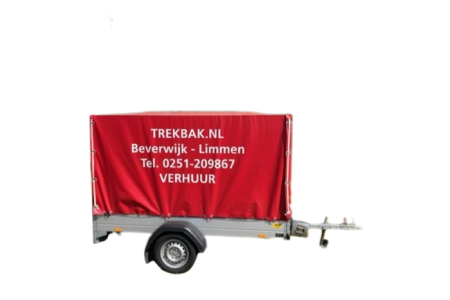 5m3 aanhanger met huif - Trekbak - 1