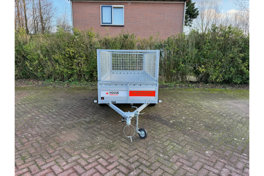 Groenaanhanger enkelasser 2,5x1,3x1,0 meter (750KG) - Vosse verhuur - 2
