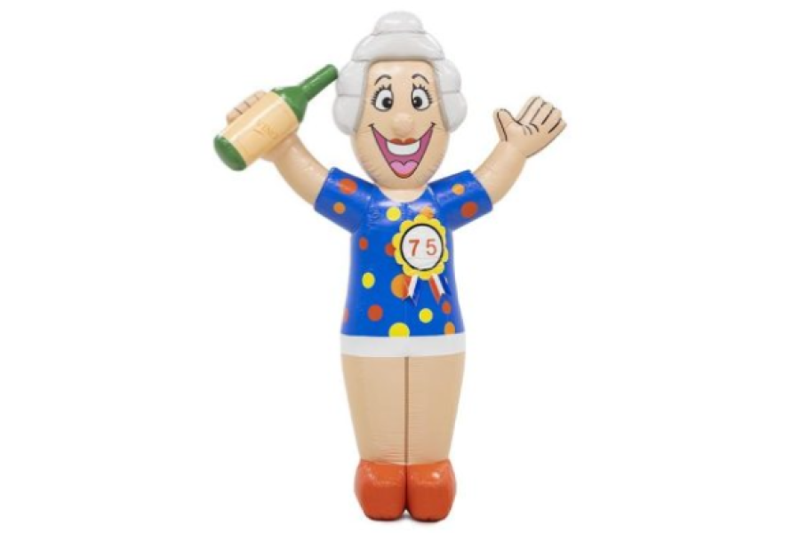 Sarah opblaaspop - Feestje het Gooi - 1