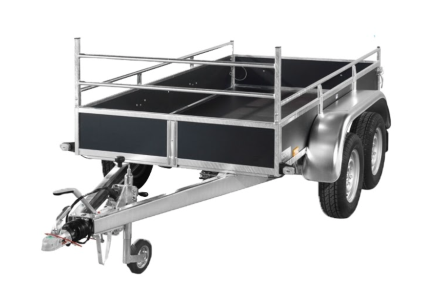 Open aanhanger dubbelas - Praxis - 1