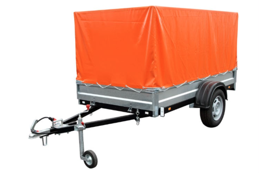 Aanhanger met huif enkelasser - Praxis - 1