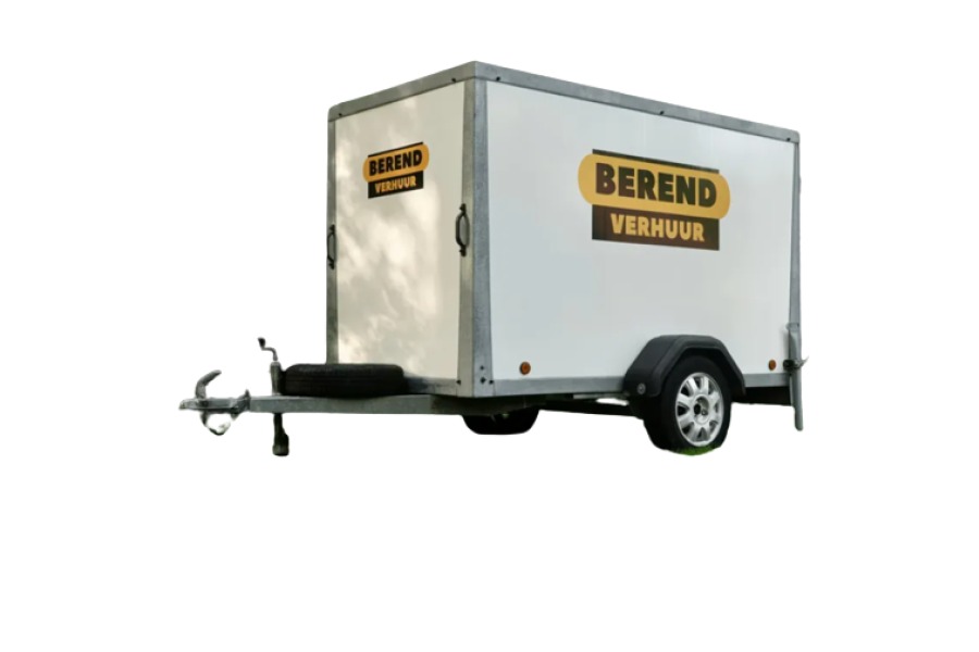 Gesloten aanhanger met huif | 4,7m3 - Berend Verhuur - 1
