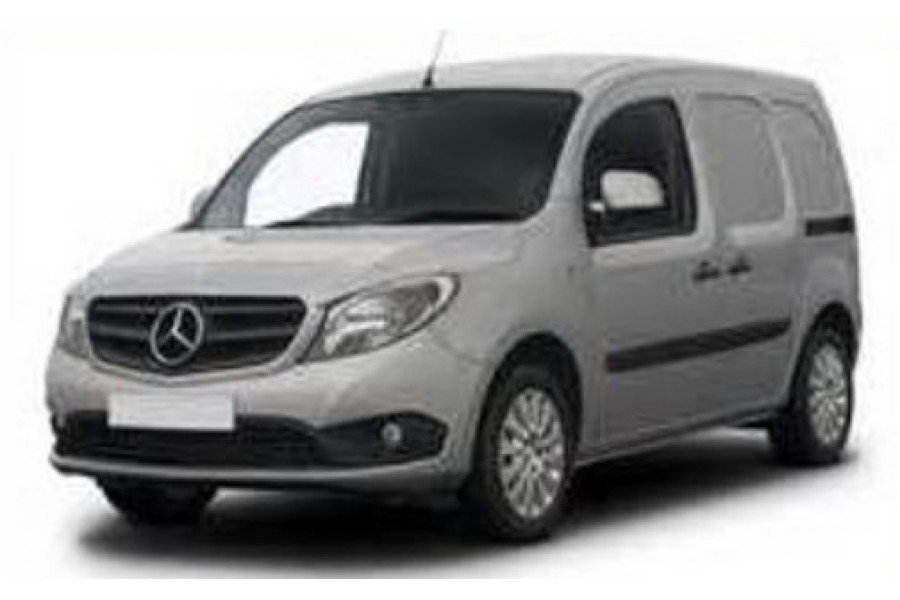 Bestelauto | Mercedes Benz Citan - AutoRent Vitesse - 1 | grijze bestelauto in parkeermodus | Huren.nl