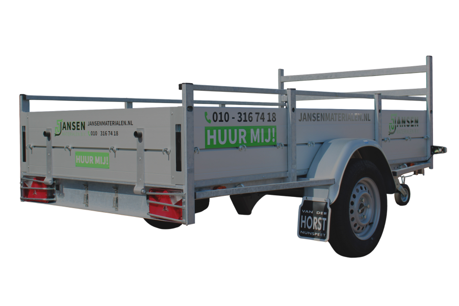 Open aanhanger enkelasser - Jansen Materialen BV - 1
