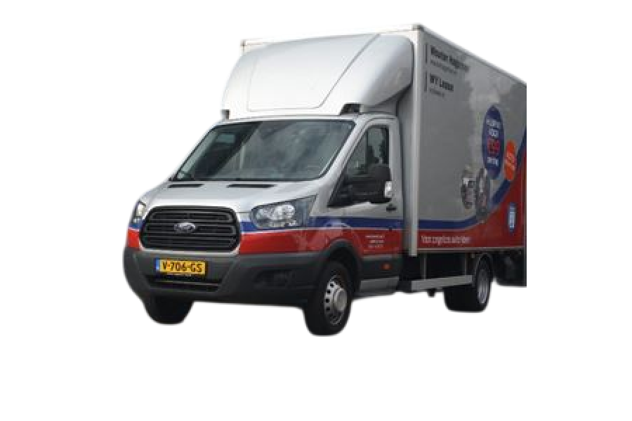 Bakwagen met laadklep - Autobedrijf Wouter Hageman - vooraanzicht