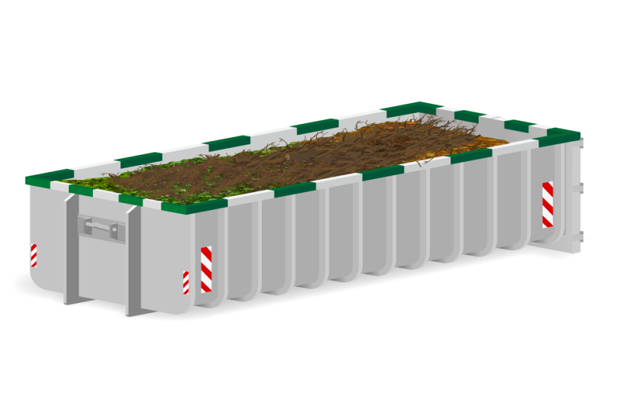 10m³ Gesloten groenafvalcontainer - Goedkopecontainer.nl - 3