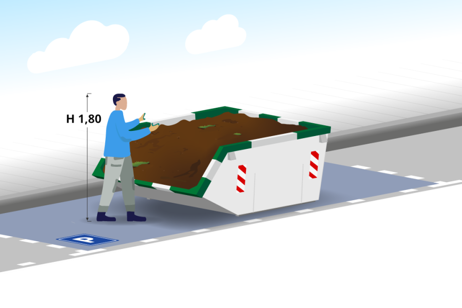 3m³ Grondafvalcontainer - Hartog Containers - 2