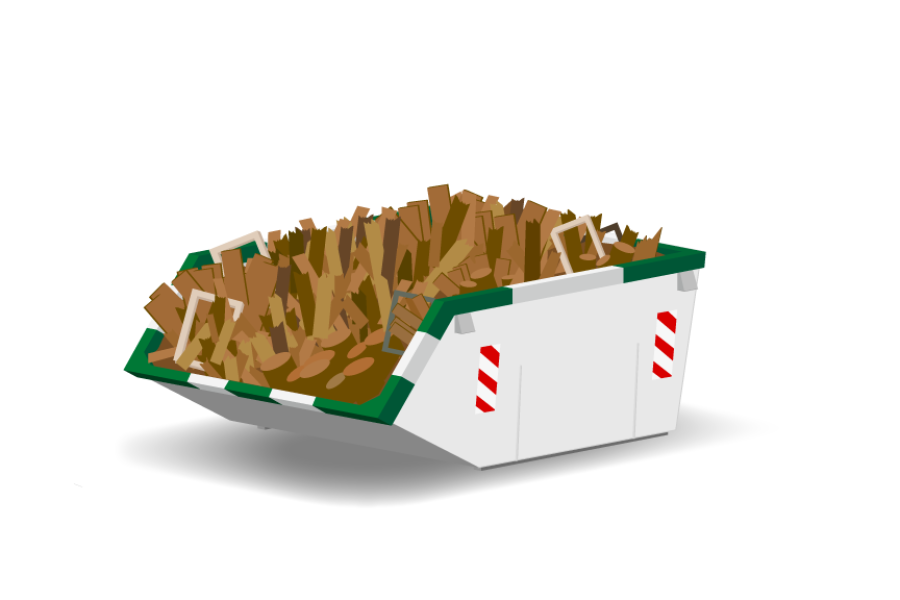 3m³ Houtafvalcontainer - Goedkopecontainer.nl - 3