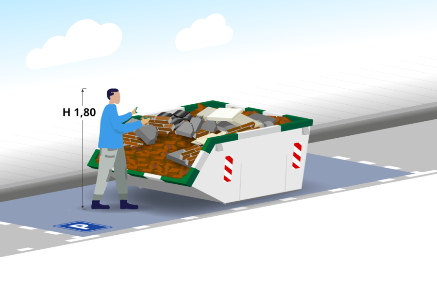 3m³ Puinafvalcontainer - Hartog Containers - 2