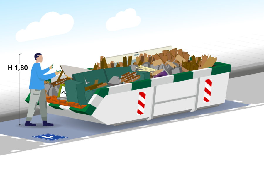 6m³ Bouw- en sloopafvalcontainer - Containers in Twente - 2