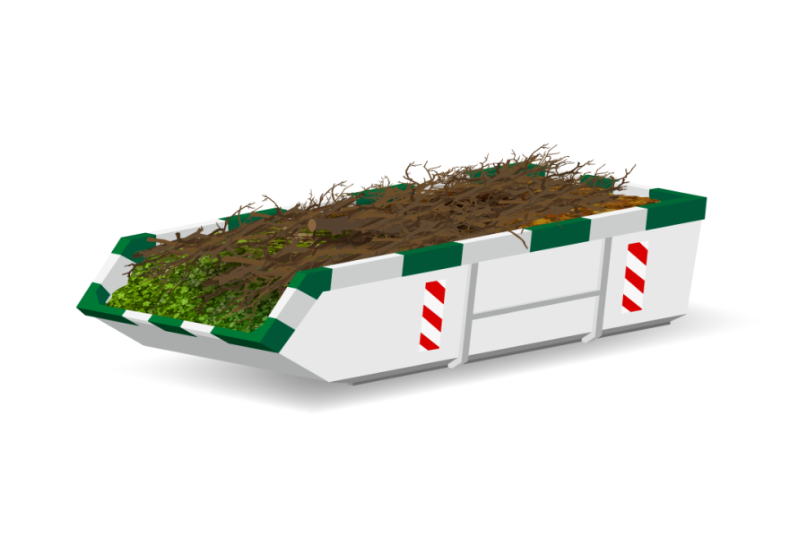 6m³ Tuin- en groenafvalcontainer - Nijhuis Milieu Service - 1