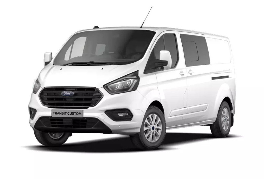 Dubbelcabine 6 persoons | wit busje in parkeerstand | Autorent Vitesse