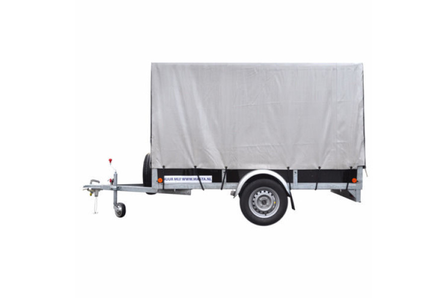 Aanhanger met huif 252x125x145 cm - Masta Aanhangwagens - 1