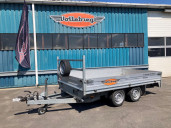 Plateauwagen tandemas