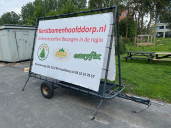 Reclame-aanhanger 2 x 3 meter
