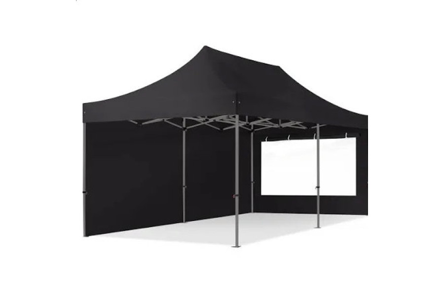 Easy up Partytent 6x3 zwart - Jansen Verhuur - 1