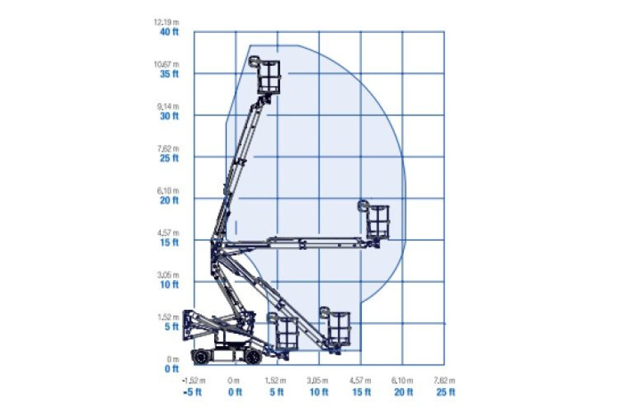 Knikarmtelescoophoogwerker elektrisch - 12,00 meter - De Visser Verhuur - 1