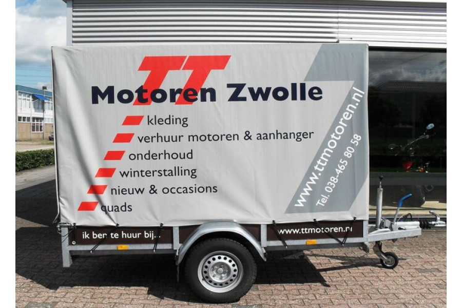 Aanhanger met huif - TT Motoren Zwolle - 1