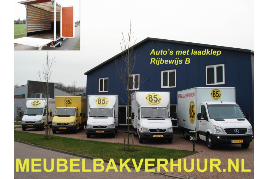 Bakwagen met laadklep - Meubelbak verhuur - 2