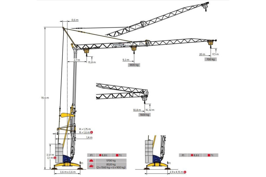 Hijskraan POTAIN IGO 13 - Pauls B.V. - 1