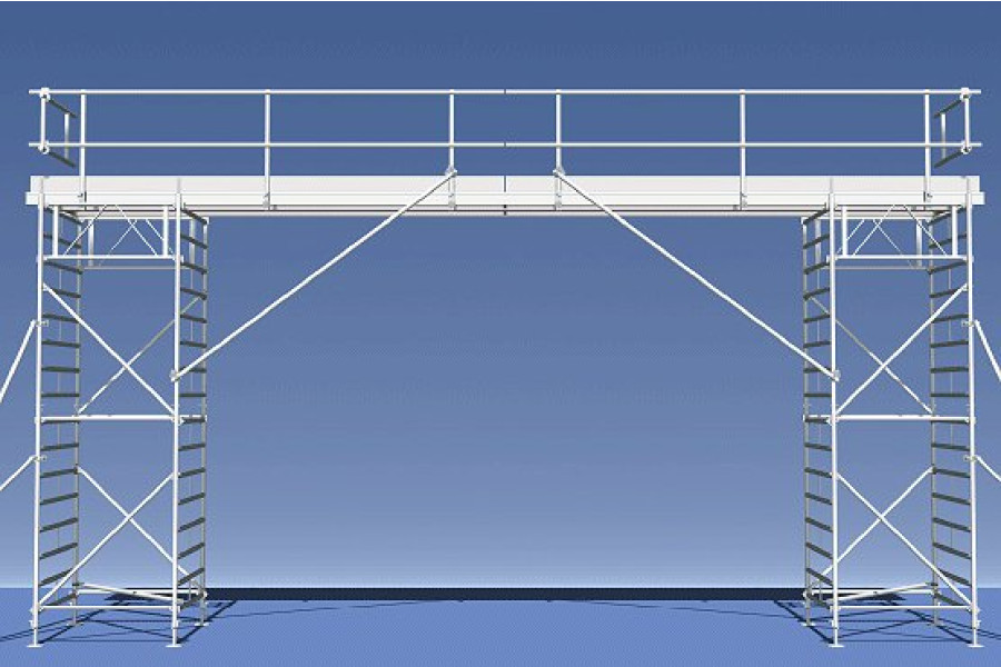 Werkbrug inclusief leuning - SnelSteigerHuren - 1