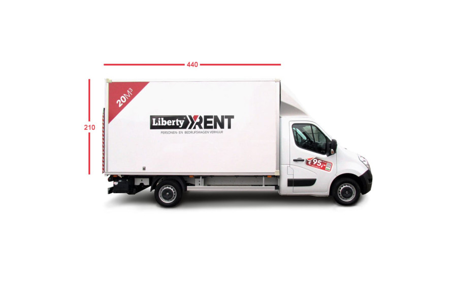 Verhuiswagen 20m3 - Liberty Rent - zijkant