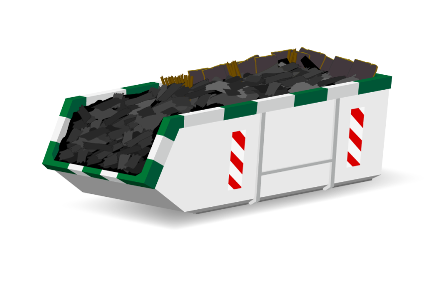 9m³ Dakafvalcontainer - Nijhuis Milieu Service - 1