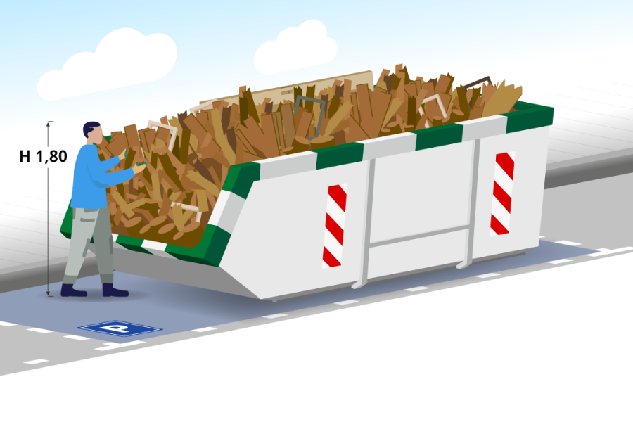 10m3 Houtafvalcontainer - Puincontainershop.nl - 5