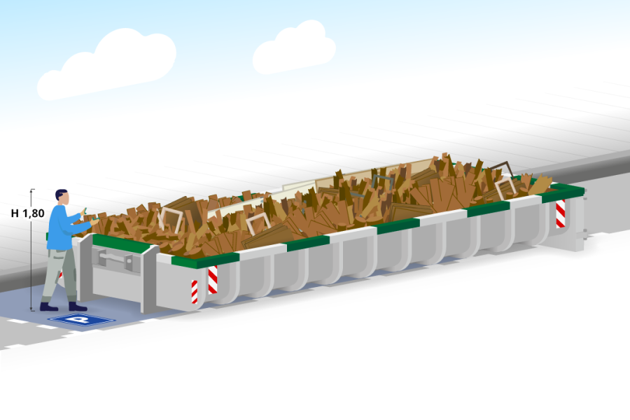 12m³ Houtafvalcontainer - Spelt Afvalinzameling - 3