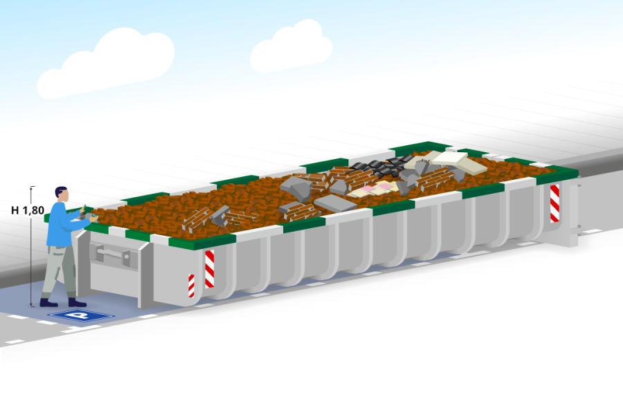 15m³ Puinafvalcontainer - Hartog Containers - 2