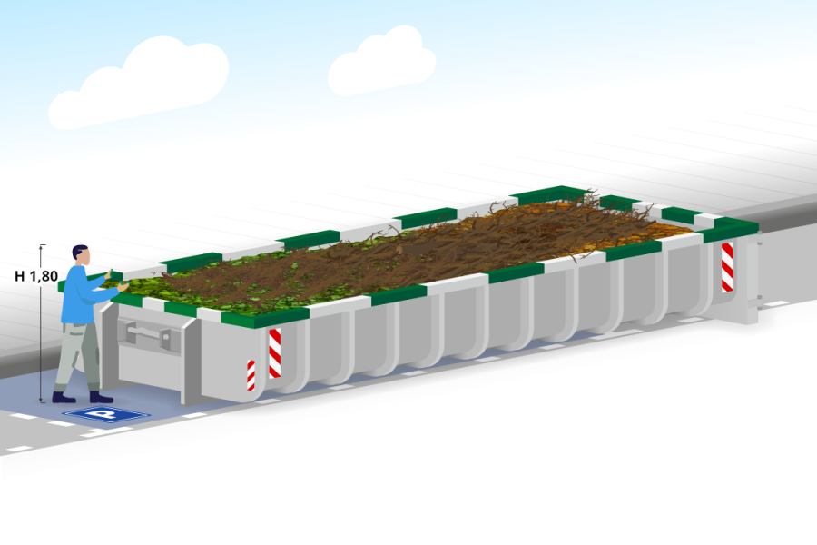 20m³ Tuin- en groenafvalcontainer - Container Huren Nederland - 2