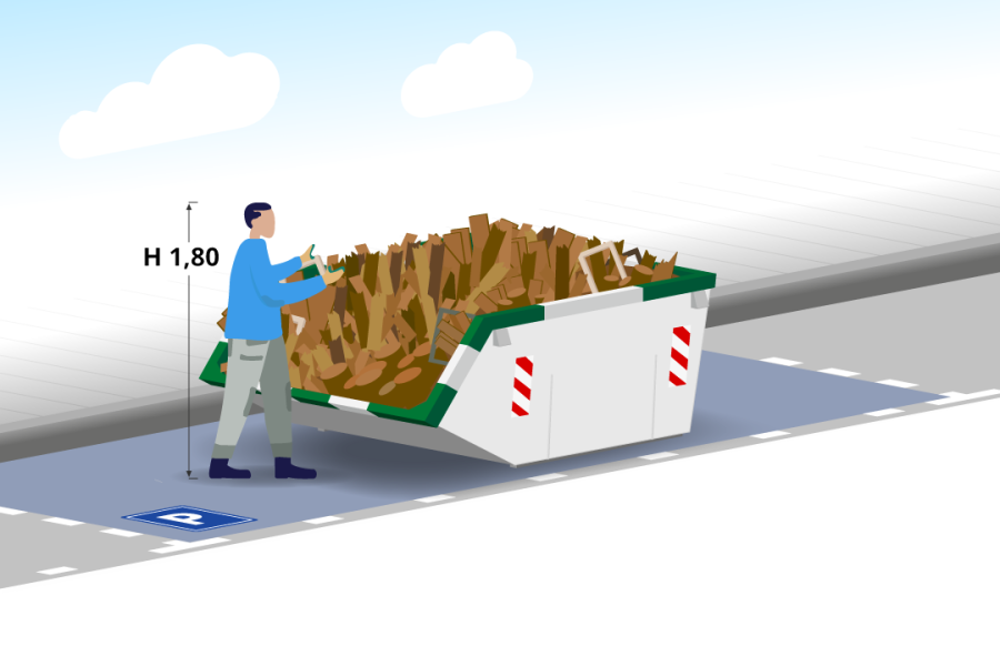 3m³ Houtafvalcontainer - Containers in Twente - 2