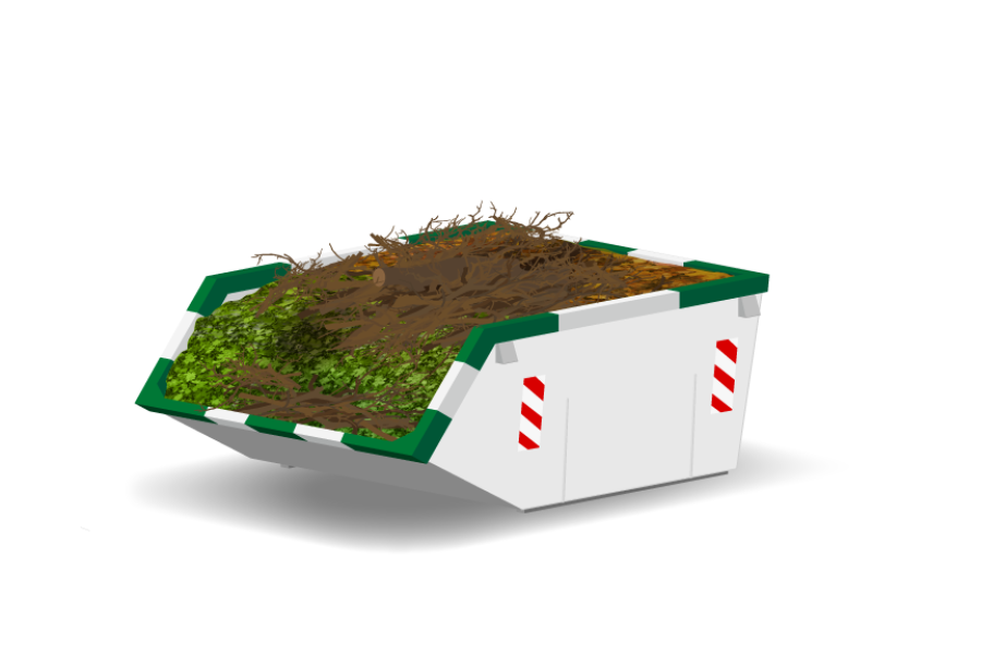 3m³ Tuin- en groenafvalcontainer - Goedkopecontainer.nl - 2