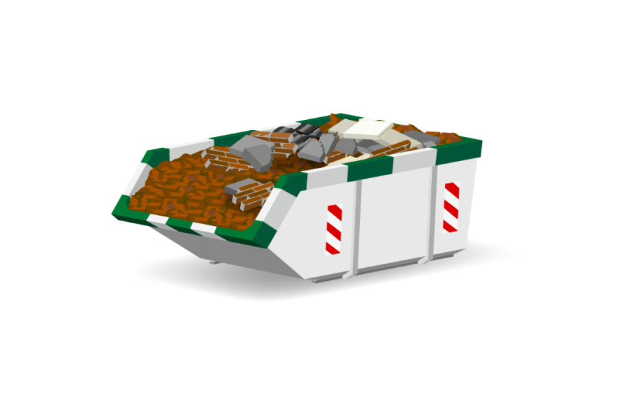 4m³ Puinafvalcontainer - Nijhuis Milieu Service - 1