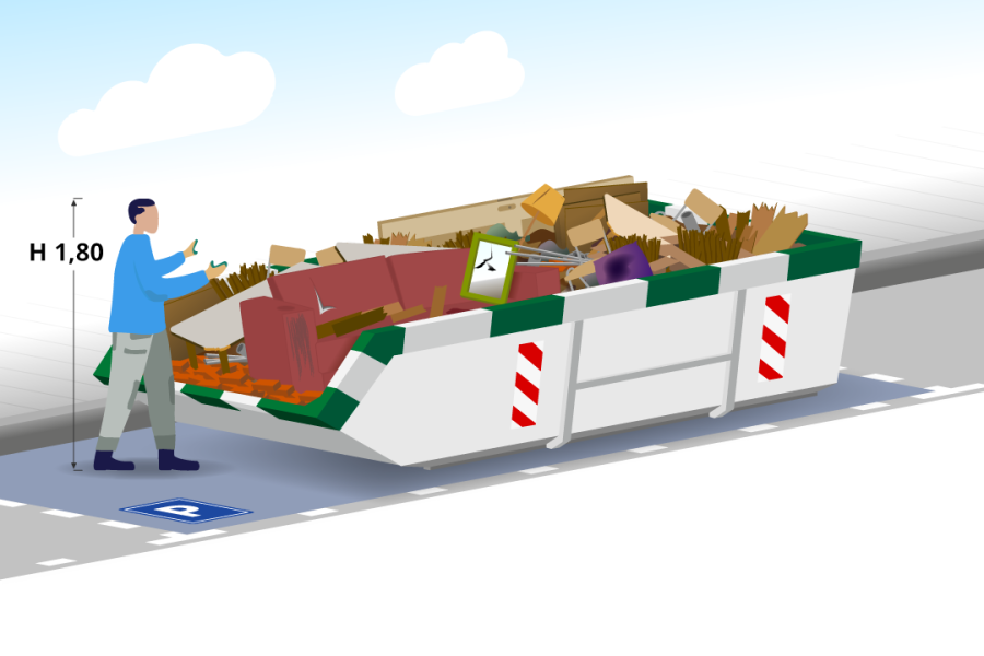 6m³ Grofvuilcontainer - Container Huren Nederland - 2