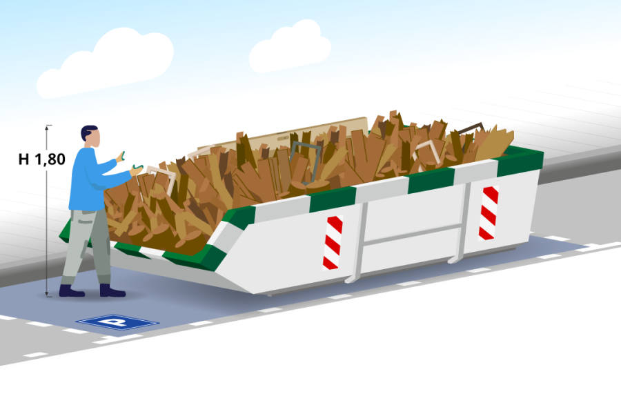 6m³ Houtafvalcontainer - Containers in Twente - 2