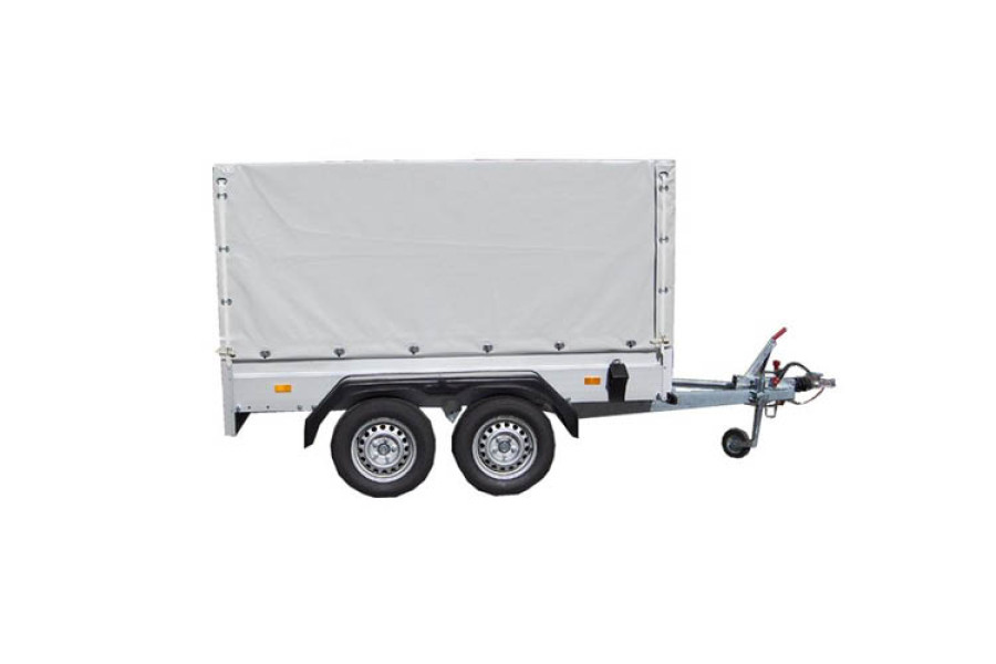 Aanhanger met huif 300 cm - Huur mij Aanhangwagens - 1