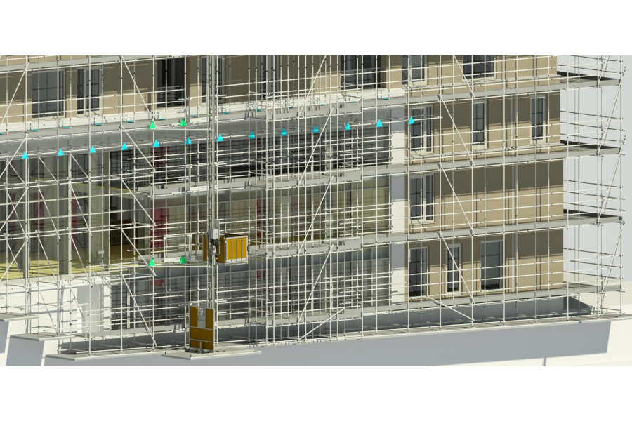 Metselsteiger huren en laten opbouwen - RECO - 2